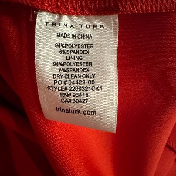 Trina Turk Women's Ruffle Flounce Sleeve Dress size 0 - Picture 12 of 12